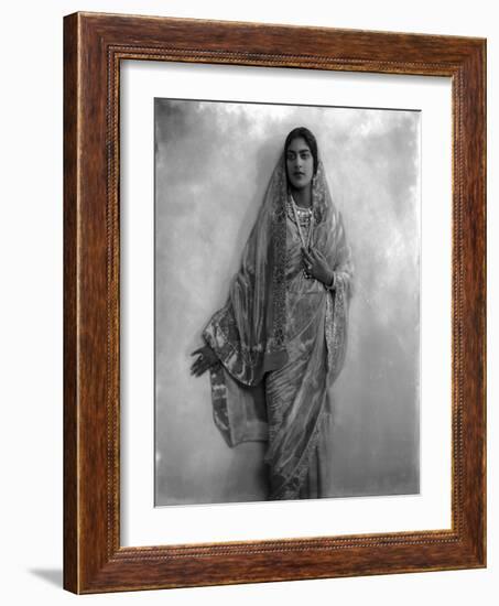 H.H. Rani Shri Amrit Kaur Sahib-James Lafayette-Framed Giclee Print