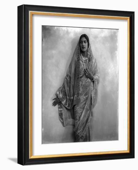H.H. Rani Shri Amrit Kaur Sahib-James Lafayette-Framed Giclee Print