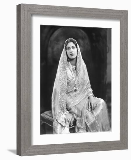 H.H. Rani Shri Amrit Kaur Sahib-James Lafayette-Framed Giclee Print