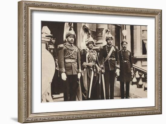 H.H the Maharaja Bhim Shum Shere Jung Bahadur Rana, 1937-null-Framed Photographic Print
