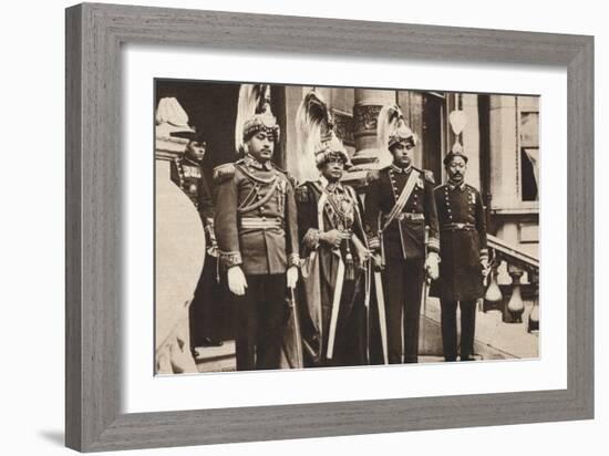 H.H the Maharaja Bhim Shum Shere Jung Bahadur Rana, 1937-null-Framed Photographic Print