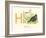 H is for Hen-null-Framed Art Print