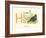 H is for Hen-null-Framed Art Print