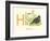 H is for Hen-null-Framed Art Print