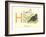 H is for Hen-null-Framed Art Print