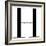 H is for Hooray on White-Mercedes Lopez Charro-Framed Art Print