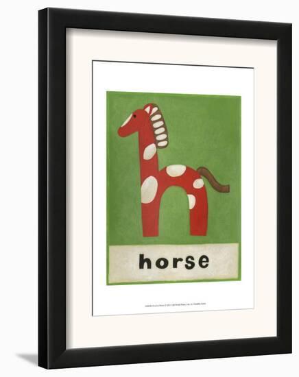 H is for Horse-Chariklia Zarris-Framed Art Print