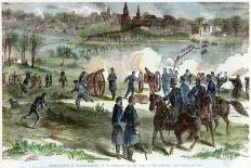Union Volunteers Crossing the Ohio River, Cincinnati, Ohio, American Civil War, C1862-H Lovie-Framed Giclee Print