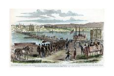 Union Volunteers Crossing the Ohio River, Cincinnati, Ohio, American Civil War, C1862-H Lovie-Framed Premier Image Canvas