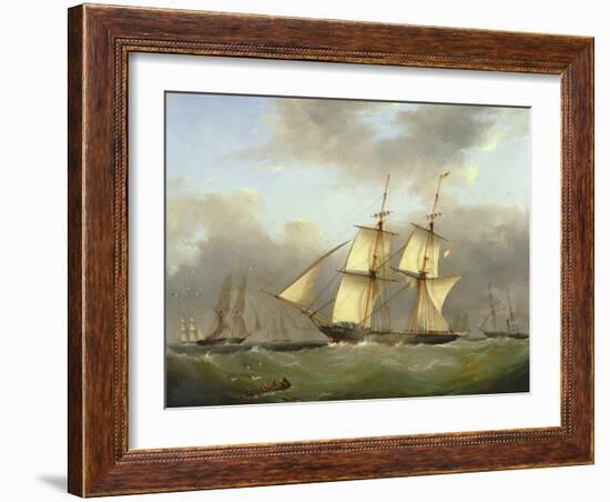 H.M. Brig Daring-Nicholas Condy-Framed Giclee Print