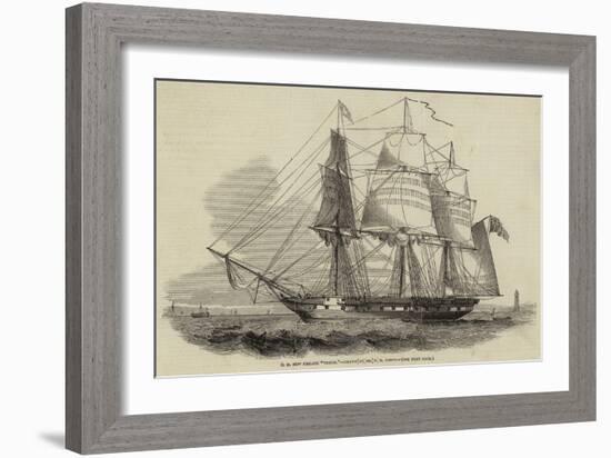 H M New Frigate Thetis-Nicholas Matthews Condy-Framed Giclee Print