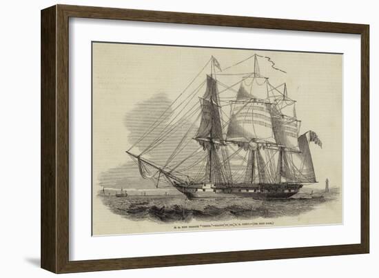 H M New Frigate Thetis-Nicholas Matthews Condy-Framed Giclee Print