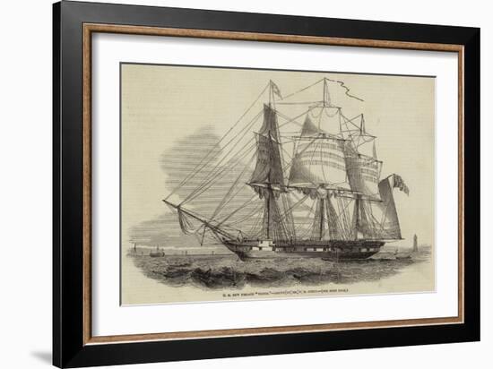 H M New Frigate Thetis-Nicholas Matthews Condy-Framed Giclee Print