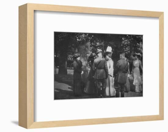 'H.M. Queen Mary after the Investiture of the 25th August 1915', (1939)-Unknown-Framed Photographic Print