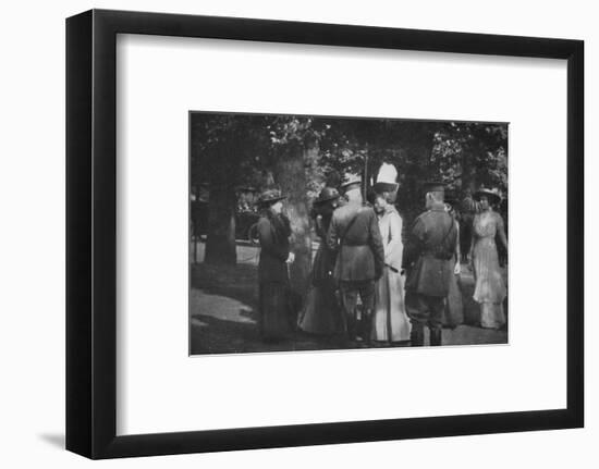 'H.M. Queen Mary after the Investiture of the 25th August 1915', (1939)-Unknown-Framed Photographic Print