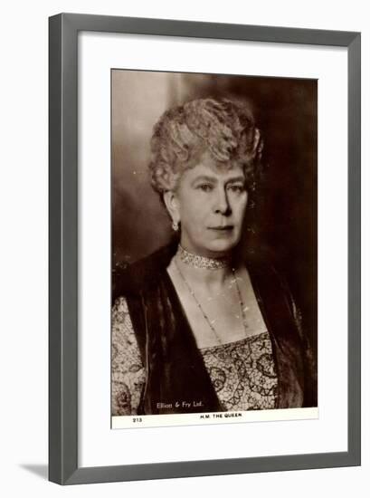 H.M. Queen Mary of England, Maria Von Teck, Portrait-null-Framed Giclee Print