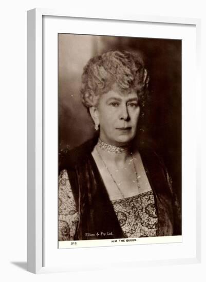 H.M. Queen Mary of England, Maria Von Teck, Portrait-null-Framed Giclee Print