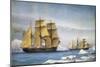 H.M.S. Alert and Discovery on the Arctic Expedition of 1865-1866-William Frederick Mitchell-Mounted Giclee Print