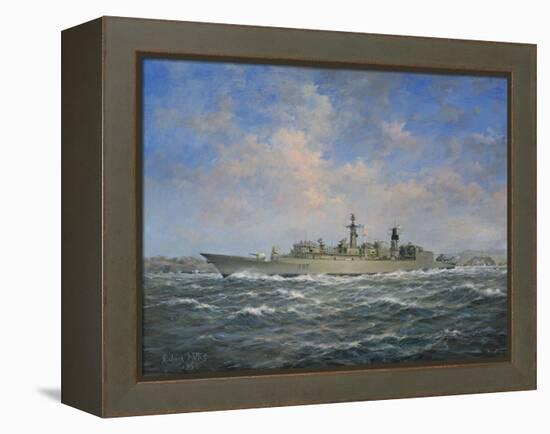 H.M.S. Chatham Type 22 (Batch 3) Frigate, 1996-Richard Willis-Framed Premier Image Canvas