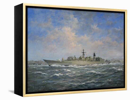 H.M.S. Chatham Type 22 (Batch 3) Frigate, 1996-Richard Willis-Framed Premier Image Canvas