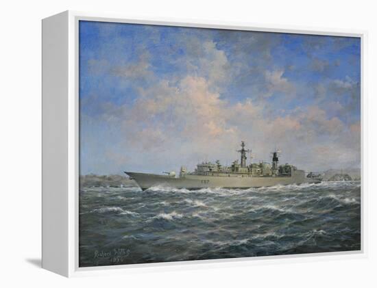 H.M.S. Chatham Type 22 (Batch 3) Frigate, 1996-Richard Willis-Framed Premier Image Canvas