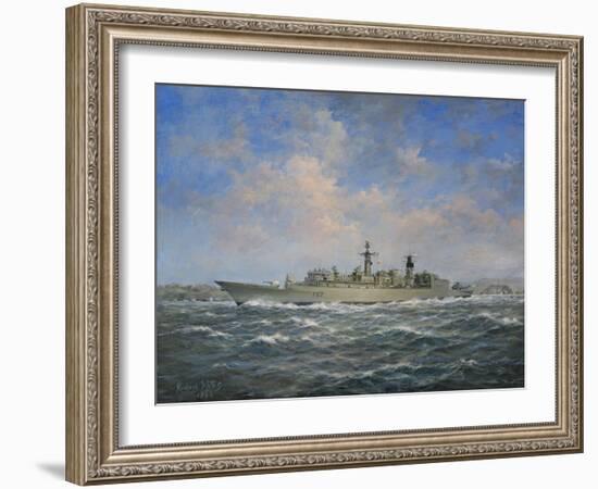 H.M.S. Chatham Type 22 (Batch 3) Frigate, 1996-Richard Willis-Framed Giclee Print