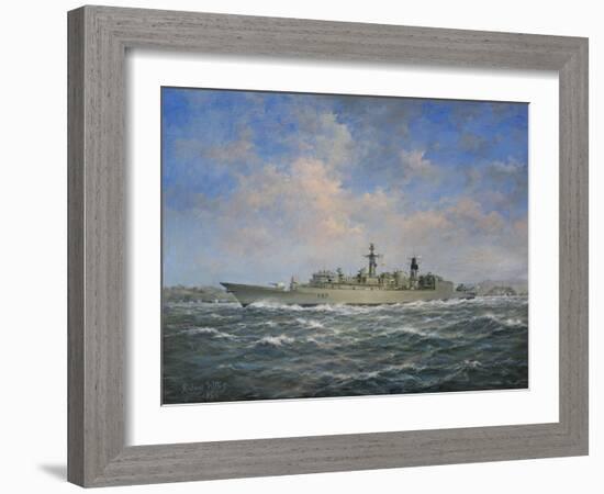 H.M.S. Chatham Type 22 (Batch 3) Frigate, 1996-Richard Willis-Framed Giclee Print