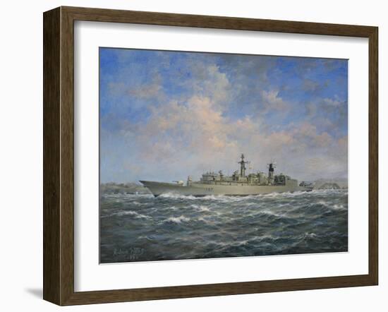 H.M.S. Chatham Type 22 (Batch 3) Frigate, 1996-Richard Willis-Framed Giclee Print