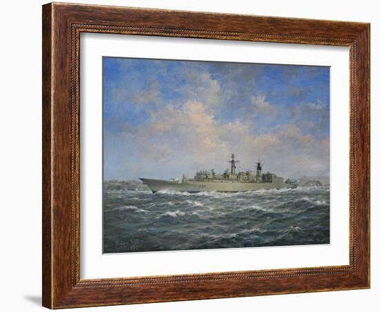 H.M.S. Chatham Type 22 (Batch 3) Frigate, 1996-Richard Willis-Framed Giclee Print