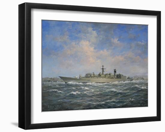 H.M.S. Chatham Type 22 (Batch 3) Frigate, 1996-Richard Willis-Framed Giclee Print