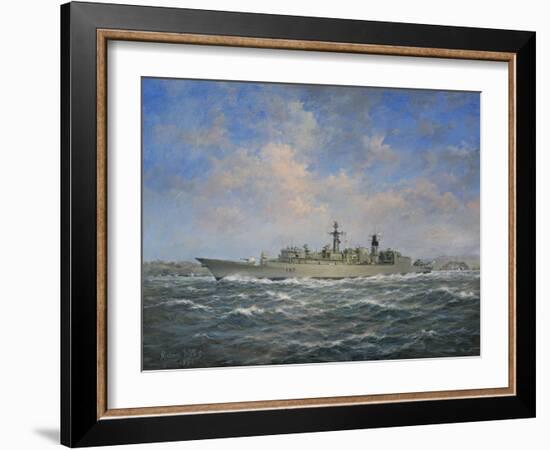 H.M.S. Chatham Type 22 (Batch 3) Frigate, 1996-Richard Willis-Framed Giclee Print