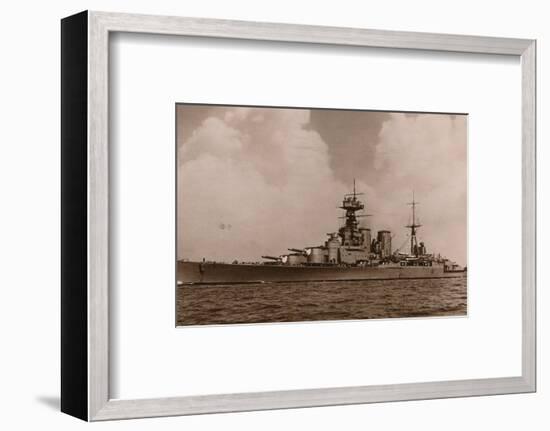 'H.M.S. Hood', 1935-Unknown-Framed Photographic Print