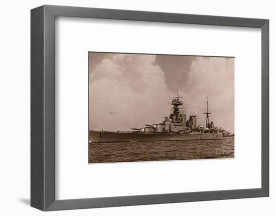 'H.M.S. Hood', 1935-Unknown-Framed Photographic Print