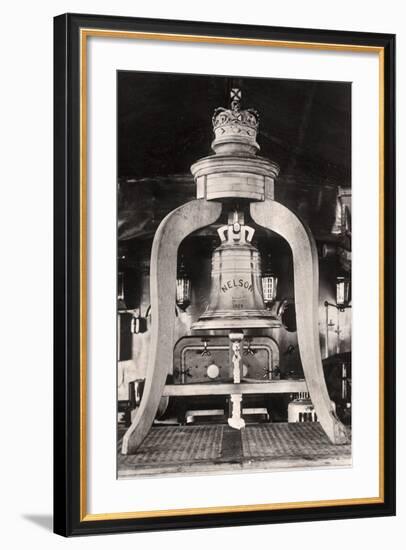 H.M.S Nelson's Silver Bell, Weight 2000 Ozs, 20th Century-null-Framed Photographic Print