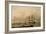 H.M.S. Queen Sailing out of Portsmouth Harbour-John Of Hull Ward-Framed Giclee Print