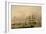 H.M.S. Queen Sailing out of Portsmouth Harbour-John Of Hull Ward-Framed Giclee Print