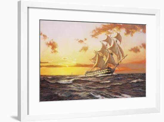 H.M.S. Tonnant-James Brereton-Framed Giclee Print