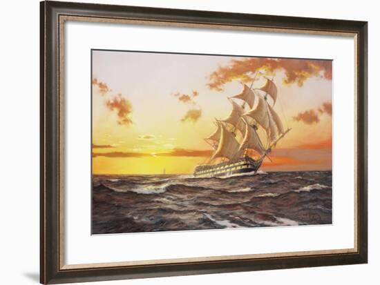 H.M.S. Tonnant-James Brereton-Framed Giclee Print