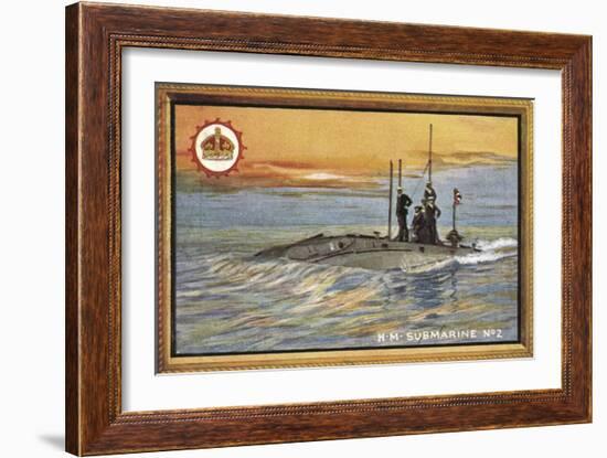 H M Submarine Number 2-null-Framed Art Print