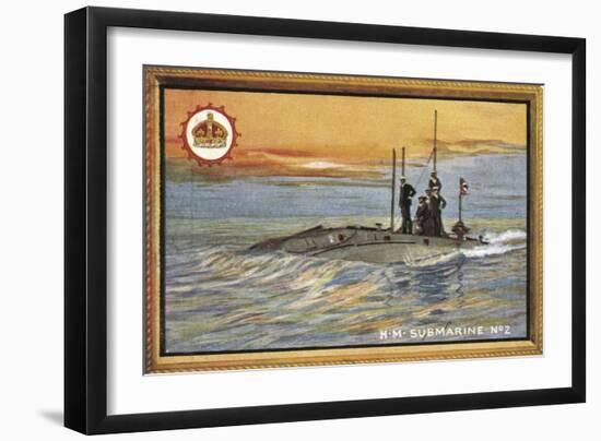 H M Submarine Number 2-null-Framed Art Print