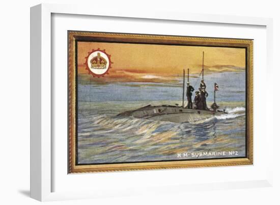 H M Submarine Number 2-null-Framed Art Print