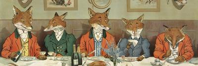 Mr. Fox's Hunt Breakfast-H Neilson-Stretched Canvas