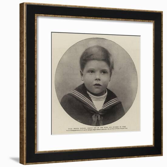 H R H Prince Edward, Eldest Son of the Duke and Duchess of York-null-Framed Giclee Print