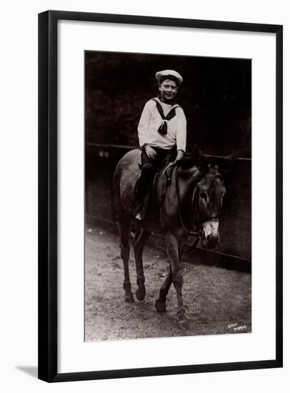 H.R.H. Prince John of the United Kingdom, Donkeyride-null-Framed Giclee Print