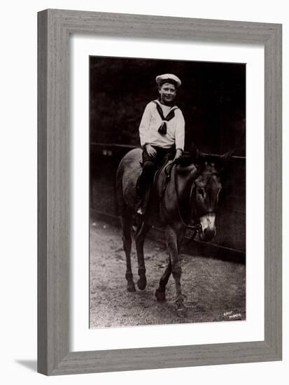 H.R.H. Prince John of the United Kingdom, Donkeyride-null-Framed Giclee Print