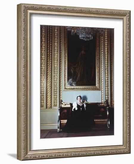 H.R.H.Queen Elizabeth, the Queen Mother-Cecil Beaton-Framed Giclee Print