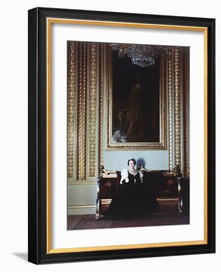 H.R.H.Queen Elizabeth, the Queen Mother-Cecil Beaton-Framed Giclee Print