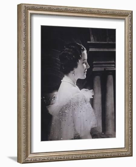 H.R.H.Queen Elizabeth-Cecil Beaton-Framed Giclee Print