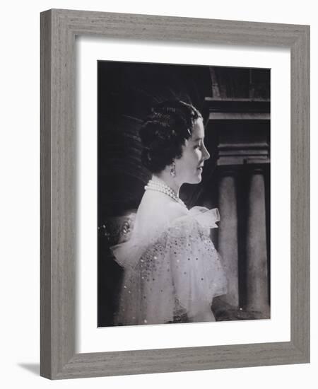 H.R.H.Queen Elizabeth-Cecil Beaton-Framed Giclee Print