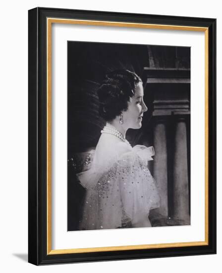 H.R.H.Queen Elizabeth-Cecil Beaton-Framed Giclee Print